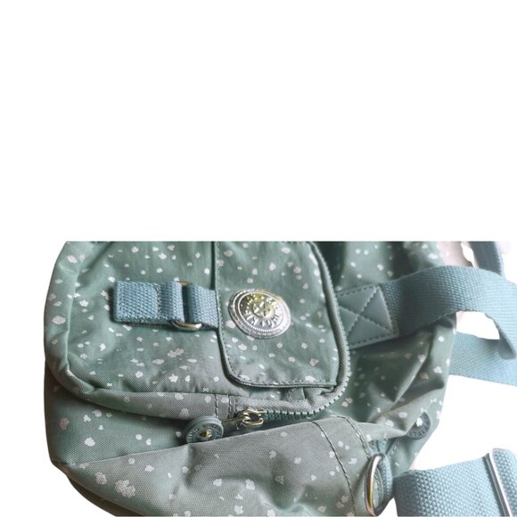 brand new Kipling vintage crossbody Defea Medium Handbag snowflake green - Picture 6 of 13